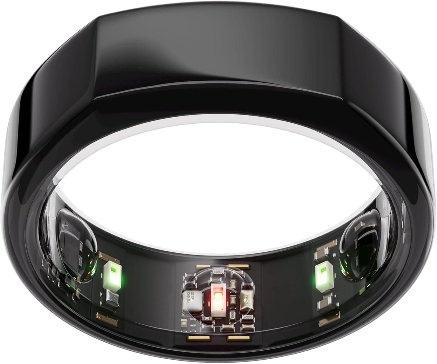 Oura Ring Gen3 Heritage - Black - Size 8 - Smart Ring - Size First with Oura Ring Gen3 Sizing Kit - Sleep Tracking Wearable - Heart Rate - Fitness Tracker - 5-7 Days Battery Life
